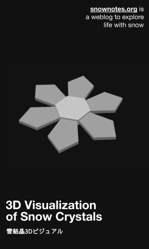 3D Snow Crystals Banner